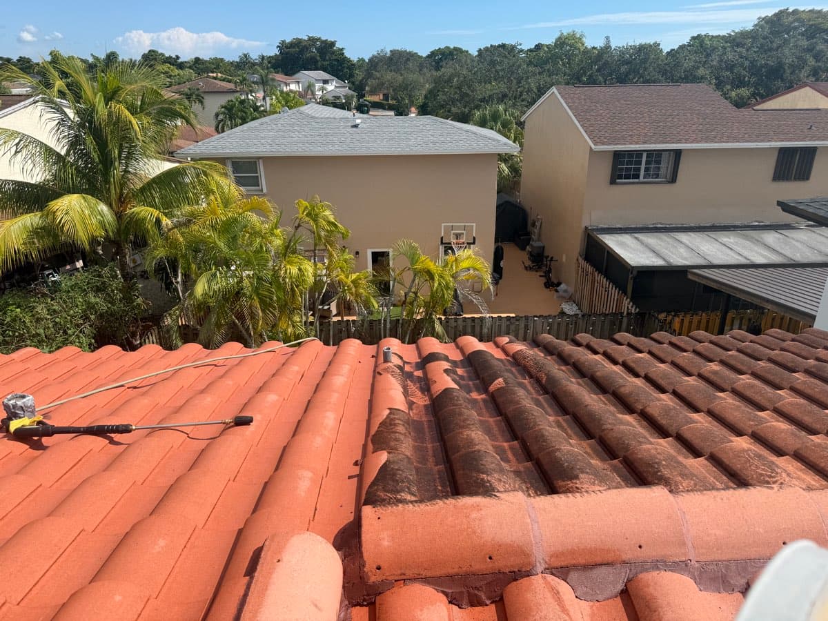 Roof Cleaning and Paint Prep, after, The Hammocks, Miami-Dade