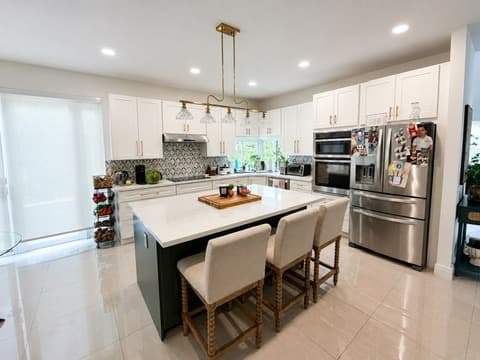 After - Two-Tone Kitchen Renovation