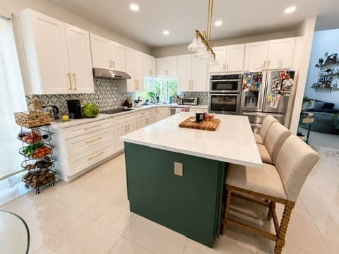 After - Two-Tone Kitchen Renovation