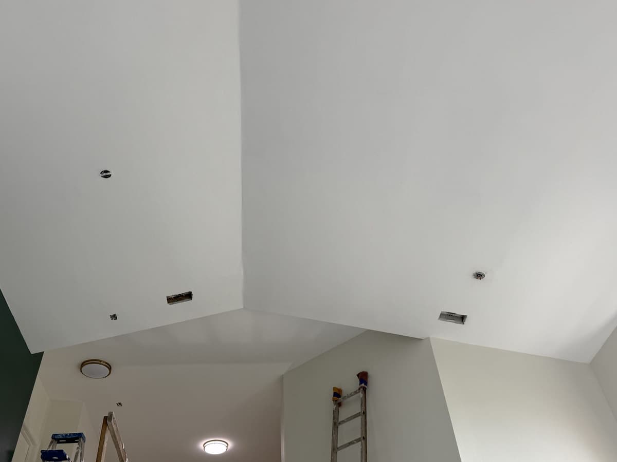 After - Two-Story Wall Repair and Paint