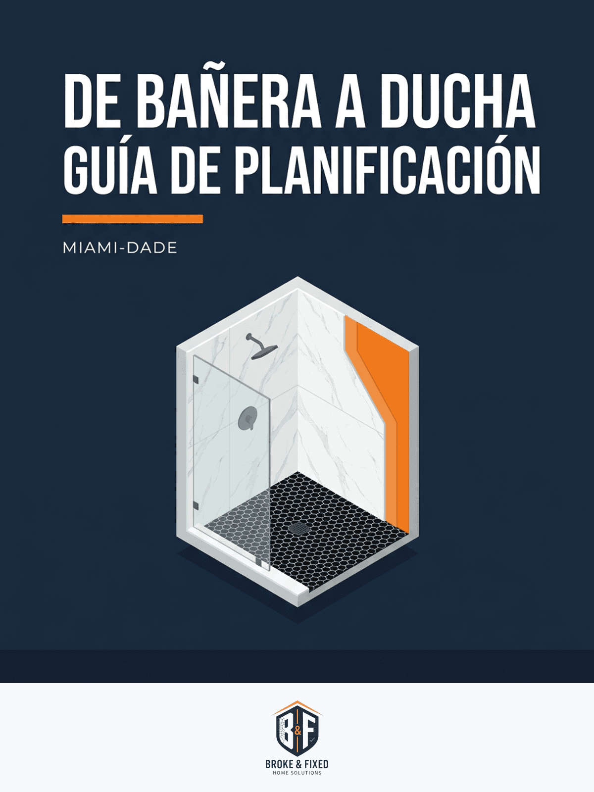 Portada de la guía de planificación de bañera a ducha para Miami-Dade