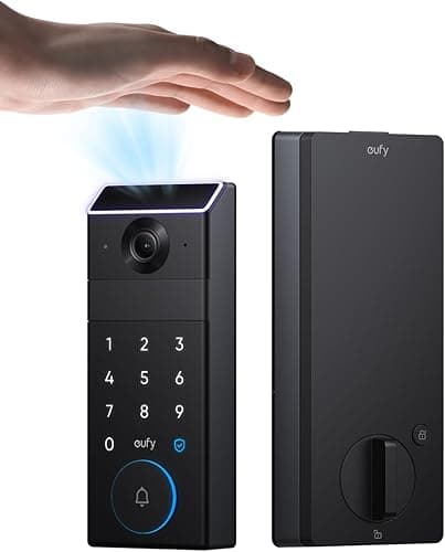 eufy FamiLock S3 smart lock with palm vein recognition and camera