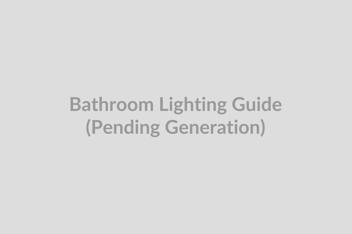 Bathroom Lighting Guide: Get It Right During Your Remodel
